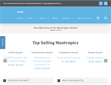 Tablet Screenshot of nootropicscity.com